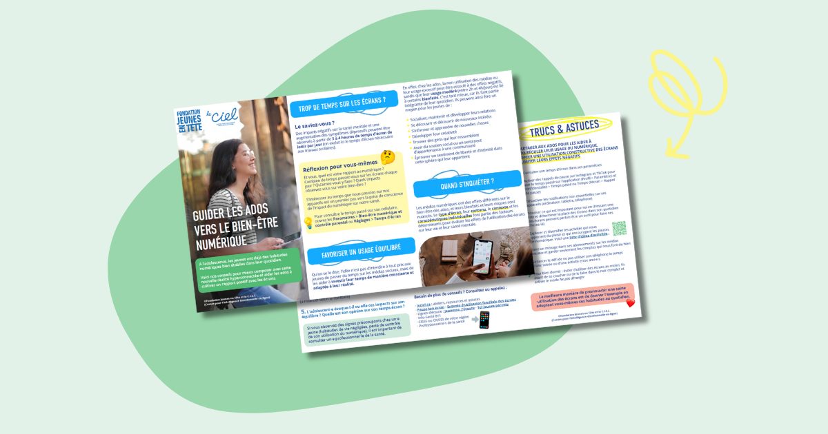 Nouvel outil pour guider les ados avec les écrans