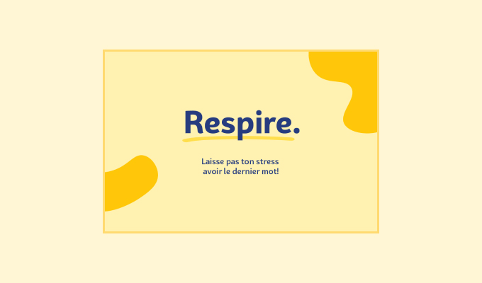 Plateforme Respire. Pour faire face au stress