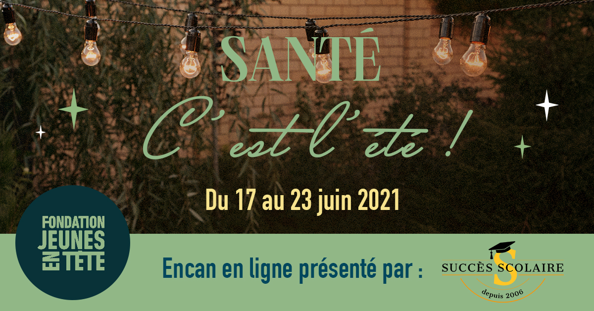 ENCAN Santé, c'est l'été : 18 000 $ amassés!